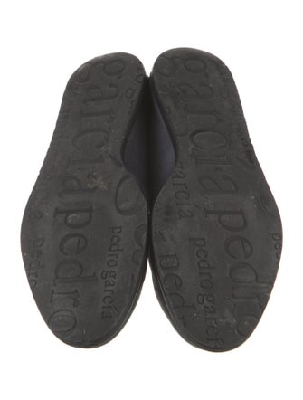 Pedro Garcia Satin Raw-Edge Trim Loafers