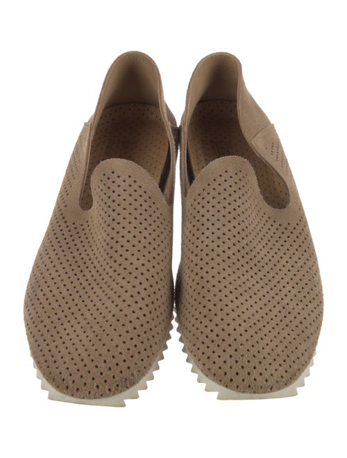Pedro Garcia Suede Eyelet Trim Loafers