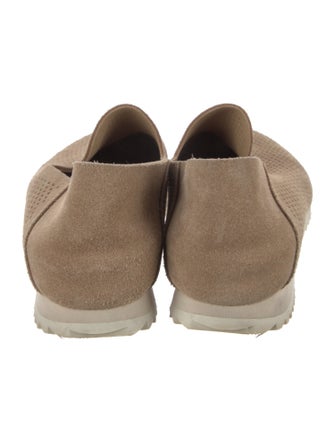 Pedro Garcia Suede Eyelet Trim Loafers