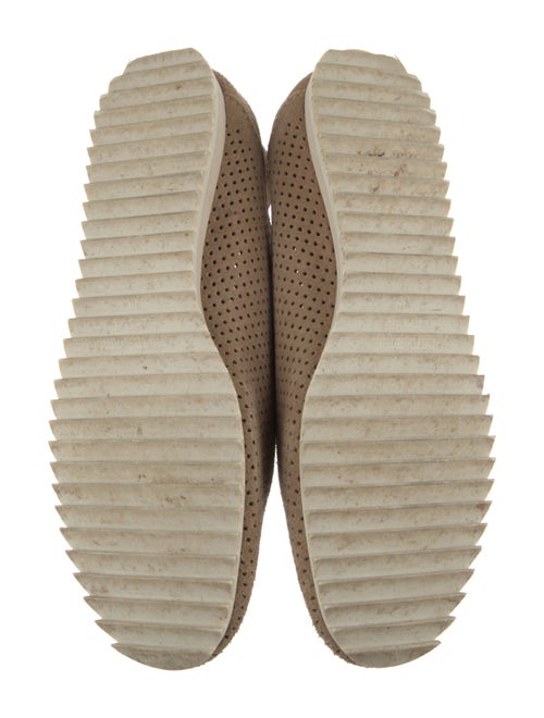 Pedro Garcia Suede Eyelet Trim Loafers