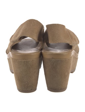 Pedro Garcia Suede Lasercut Accents Slingback Sandals