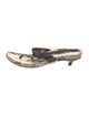 Pedro Garcia Leather Animal Print Slides