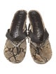 Pedro Garcia Leather Animal Print Slides