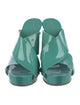 Pedro Garcia Patent Leather Slides