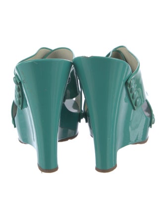 Pedro Garcia Patent Leather Slides