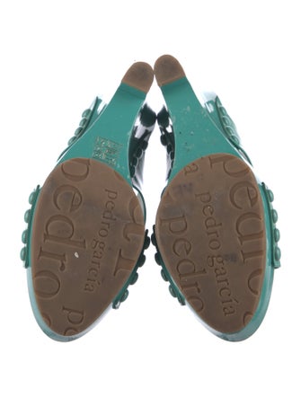 Pedro Garcia Patent Leather Slides