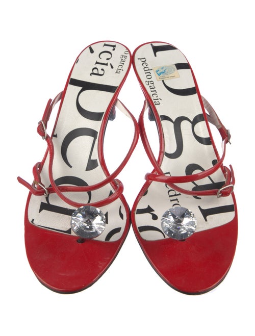 Pedro Garcia Patent Leather Slides