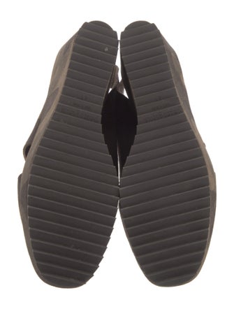 Pedro Garcia Suede Camouflage Print Slingback Pumps