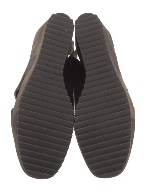 Pedro Garcia Suede Camouflage Print Slingback Pumps