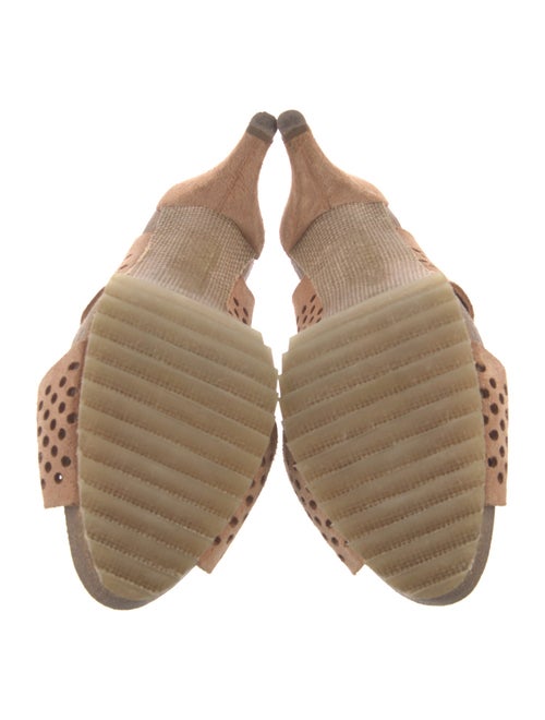 Pedro Garcia Suede Lasercut Accents Slingback Sandals