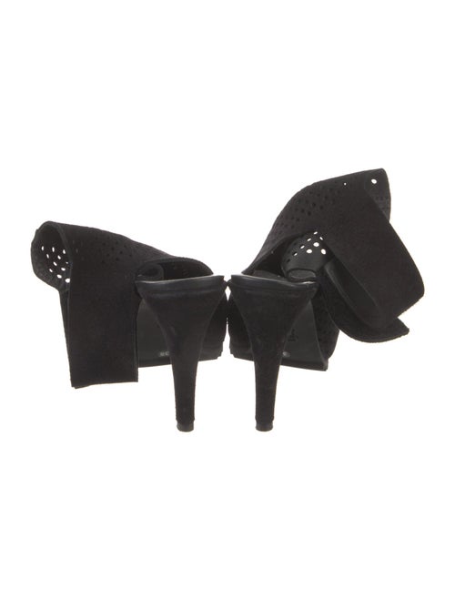 Pedro Garcia Suede Lasercut Accents Slingback Sandals