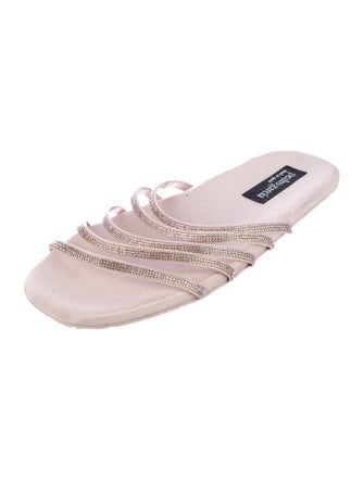 Pedro Garcia Nylon Crystal Embellishments Slides