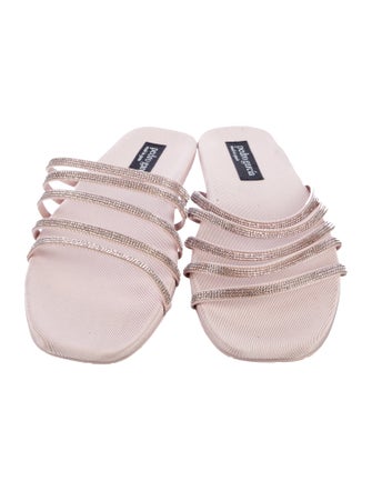 Pedro Garcia Nylon Crystal Embellishments Slides