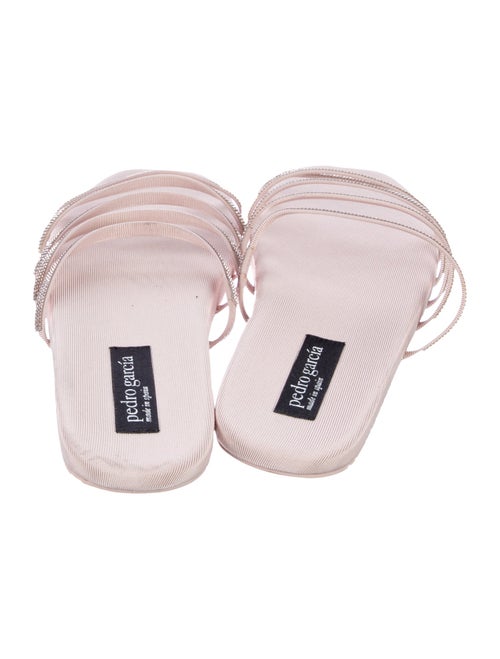 Pedro Garcia Nylon Crystal Embellishments Slides