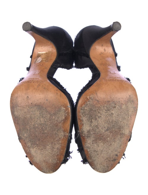 Pedro Garcia Satin Crystal Embellishments D'Orsay Pumps