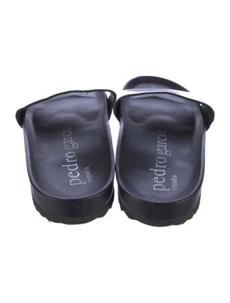 Pedro Garcia Leather Printed Slides