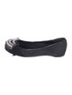 Pedro Garcia Denim Grosgrain Trim Flats