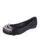 Pedro Garcia Denim Grosgrain Trim Flats