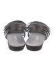 Pedro Garcia Satin Crystal Embellishments Slides
