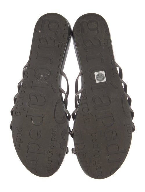 Pedro Garcia Satin Crystal Embellishments Slides