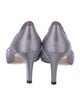 Pedro Garcia Satin Raw-Edge Trim D'Orsay Pumps