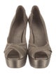 Pedro Garcia Satin Raw-Edge Trim Pumps