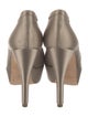 Pedro Garcia Satin Raw-Edge Trim Pumps