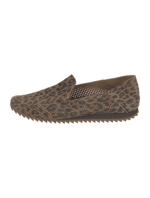 Pedro Garcia Suede Animal Print Loafers