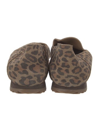 Pedro Garcia Suede Animal Print Loafers