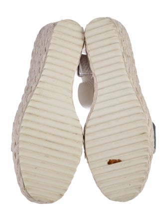 Pedro Garcia Leather Colorblock Pattern Espadrilles