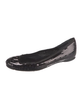 Pedro Garcia Sequins Distressed Accents Flats
