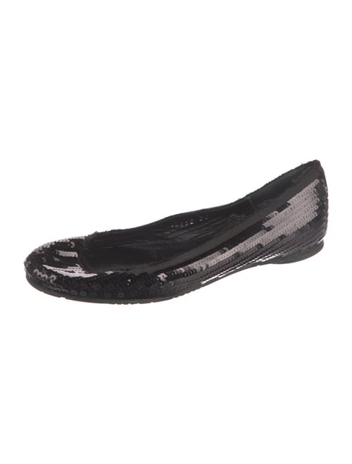 Pedro Garcia Sequins Distressed Accents Flats