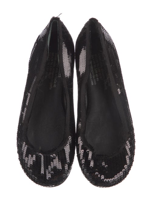 Pedro Garcia Sequins Distressed Accents Flats