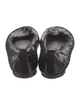 Pedro Garcia Sequins Distressed Accents Flats