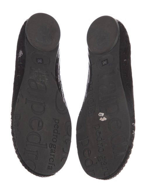 Pedro Garcia Sequins Distressed Accents Flats