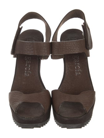 Pedro Garcia Suede Slingback Sandals
