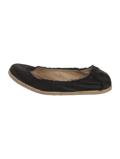 Pedro Garcia Satin Raw-Edge Trim Espadrilles