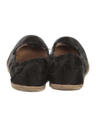 Pedro Garcia Satin Raw-Edge Trim Espadrilles