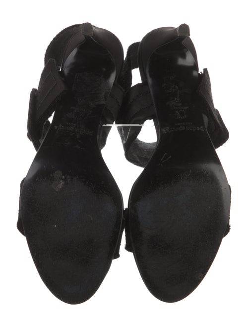 Pedro Garcia Satin Raw-Edge Trim Slingback Pumps