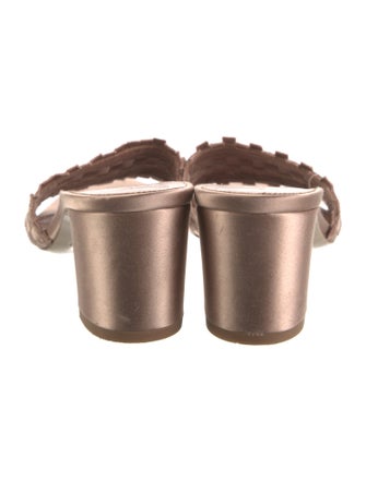 Pedro Garcia Satin Patterned Slides