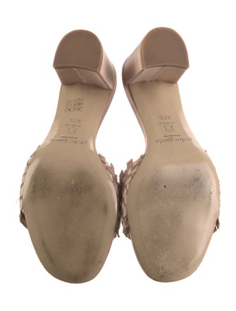 Pedro Garcia Satin Patterned Slides