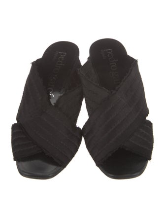 Pedro Garcia Satin Raw-Edge Trim Slides