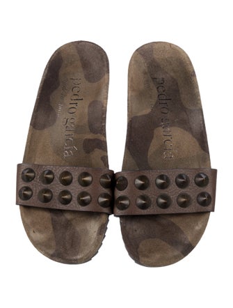 Pedro Garcia Suede Slides