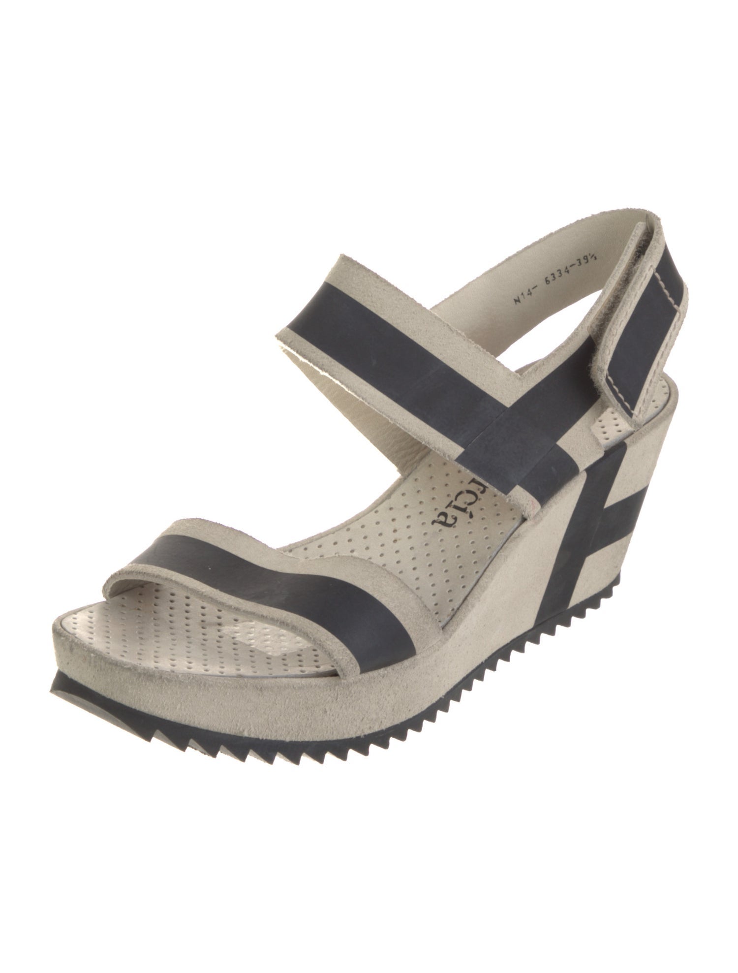 Pedro Garcia Suede Animal Print Slingback Sandals