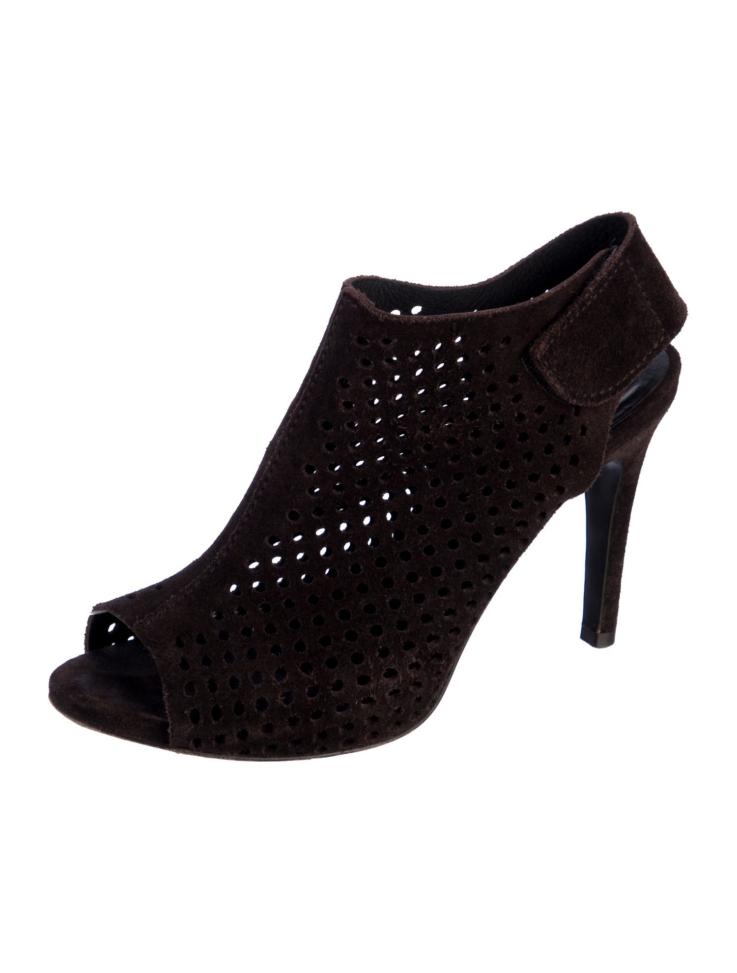 Pedro Garcia Suede Lasercut Accents Slingback Pumps
