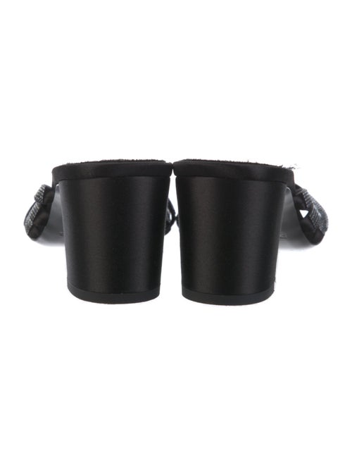 Pedro Garcia Satin Crystal Embellishments Slides