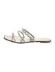Pedro Garcia Satin Beaded Accents Slides
