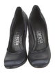 Pedro Garcia Satin Raw-Edge Trim Pumps
