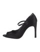 Pedro Garcia Satin Raw-Edge Trim Pumps