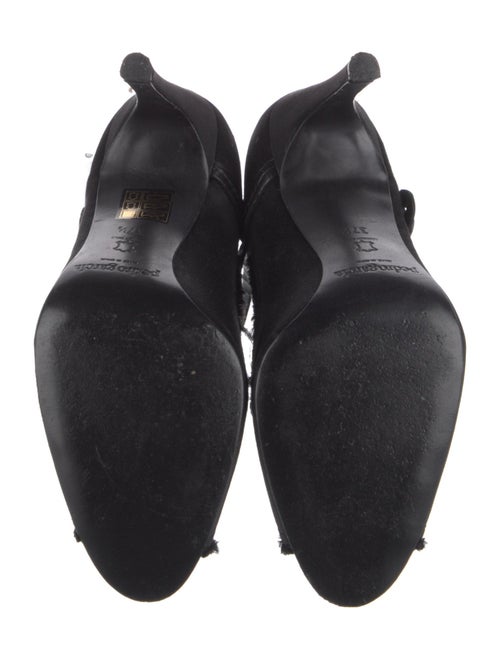 Pedro Garcia Satin Raw-Edge Trim Pumps